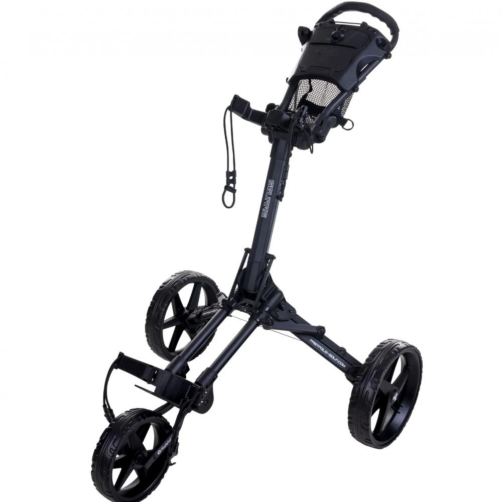 Fastfold Square Golf Cart Trolley Charcoal/Black 1 Fastfold Square Golf Cart Trolley Charcoal/Black