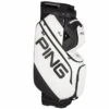 PING DLX (14 Way) Cart Trolley Bag (White/Black)