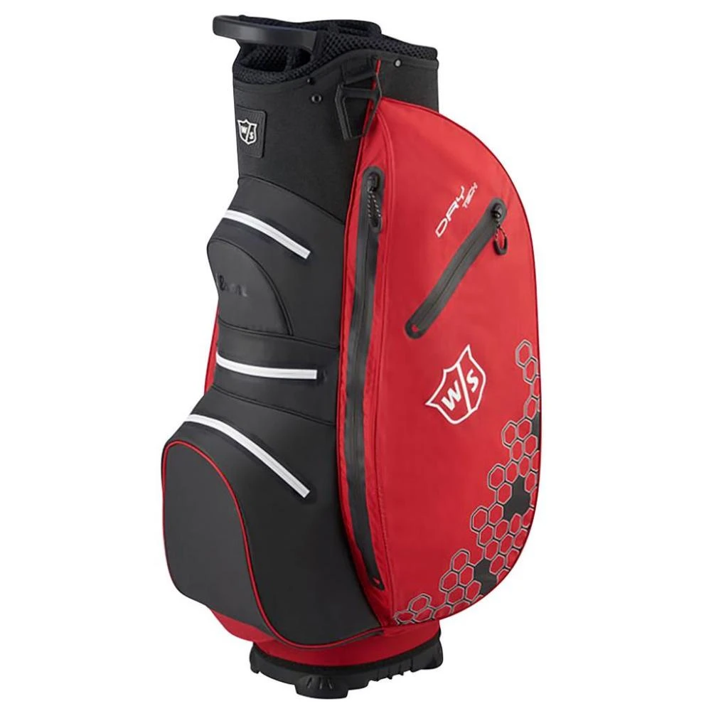 Wilson Golf Dry Tech II Cart Bag Red/Black WGB4908RD+ 1 Wilson Golf Dry Tech II Cart Bag Red/Black WGB4908RD+