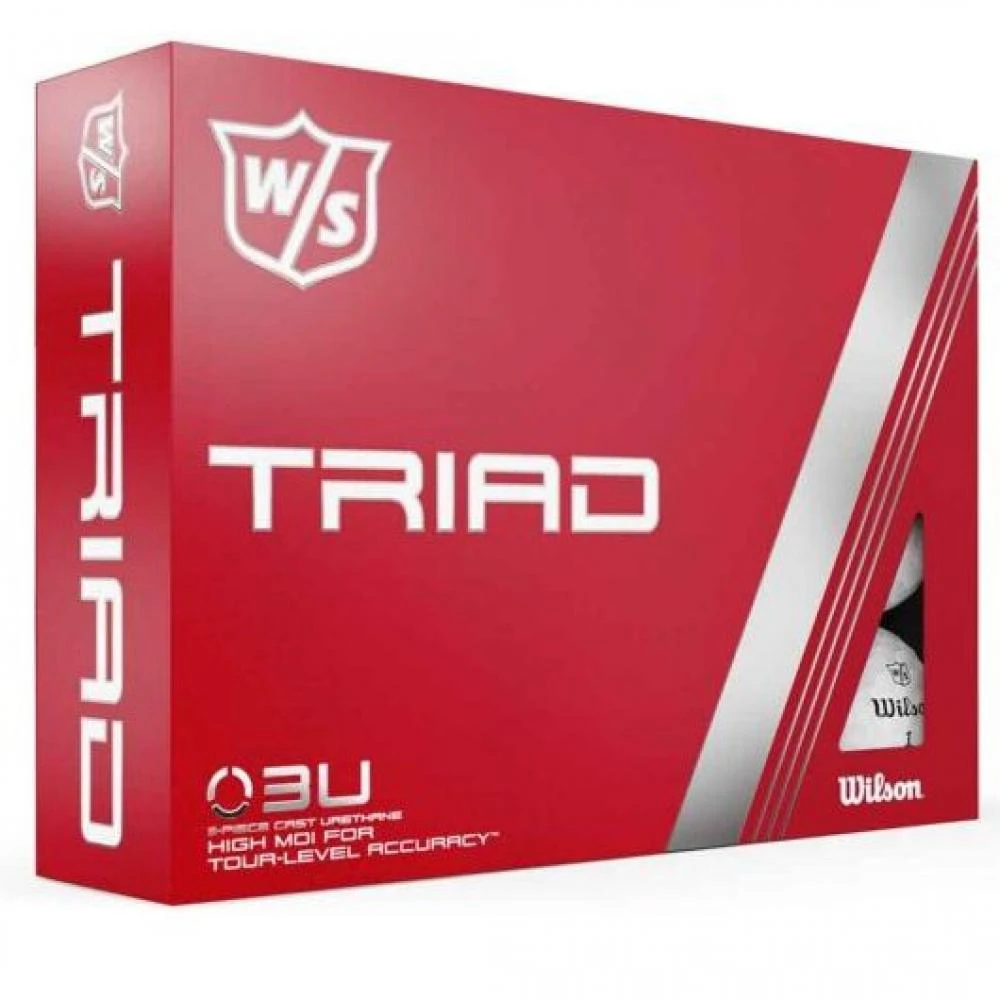 Wilson Staff Triad Golf Balls (White)